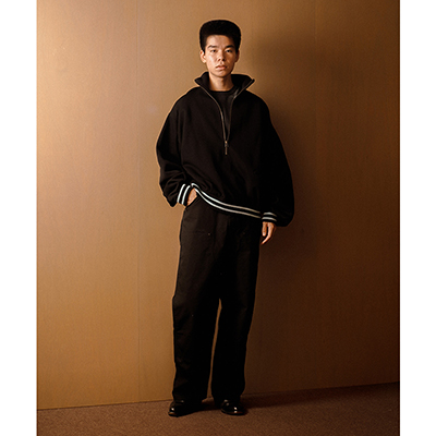 refomed [ OLD MAN TRACK JACKET ] BLACK