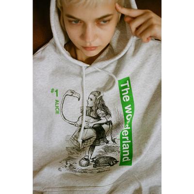 ESSAY [ OVERSIZED PRINT HOODIE (TS-1) ] ALICE