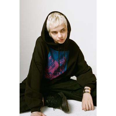 ESSAY [ OVERSIZED PRINT HOODIE (TS-1) ] SHOWER OF CARDS