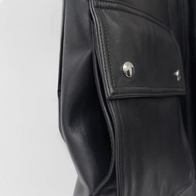 DAIRIKU [ "Jerome" 4PKT Leather Moto Jacket ] Black