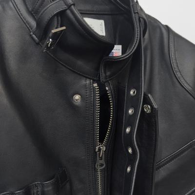DAIRIKU [ "Jerome" 4PKT Leather Moto Jacket ] Black
