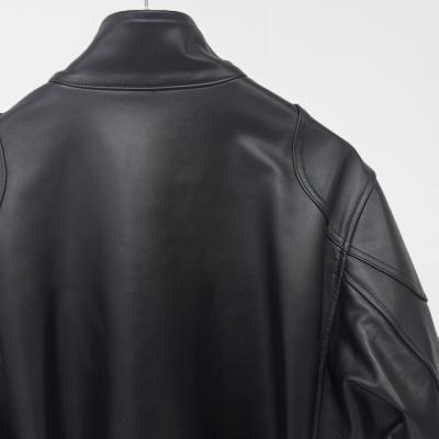 DAIRIKU [ "Jerome" 4PKT Leather Moto Jacket ] Black