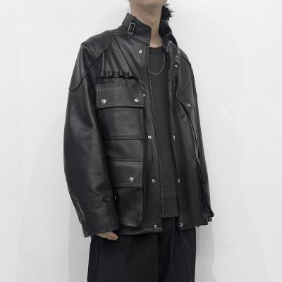 DAIRIKU [ "Jerome" 4PKT Leather Moto Jacket ] Black