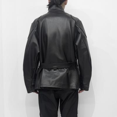 DAIRIKU [ "Jerome" 4PKT Leather Moto Jacket ] Black