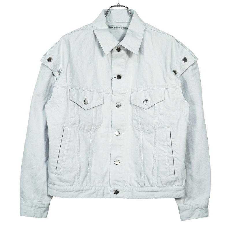 JOHN LAWRENCE SULLIVAN [ SHOULDER BUTTON JEAN JACKET ] WHITE 