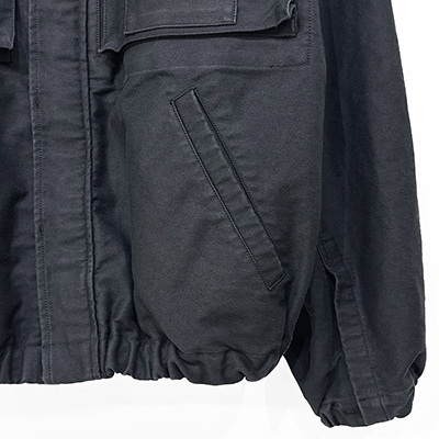 DAIRIKU [ Mole Skin Military Jacket ] Wash Black