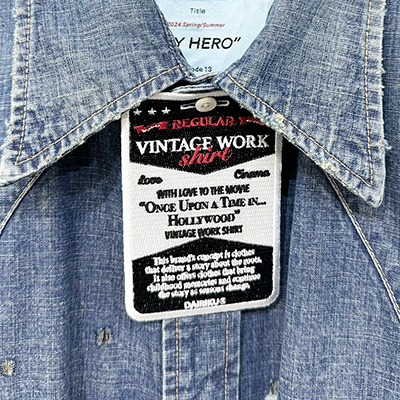 DAIRIKU [ Damage Denim Western Over Shirt ] Indigo