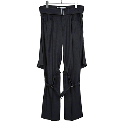 DAIRIKU [ "Bondage" Pressed Pants ] Black