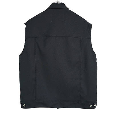 DAIRIKU [ "Regular" Polyester Vest ] Black