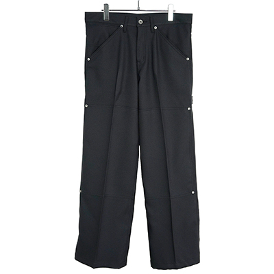 DAIRIKU [ "Painter" Flasher Pressed Pants ] Black