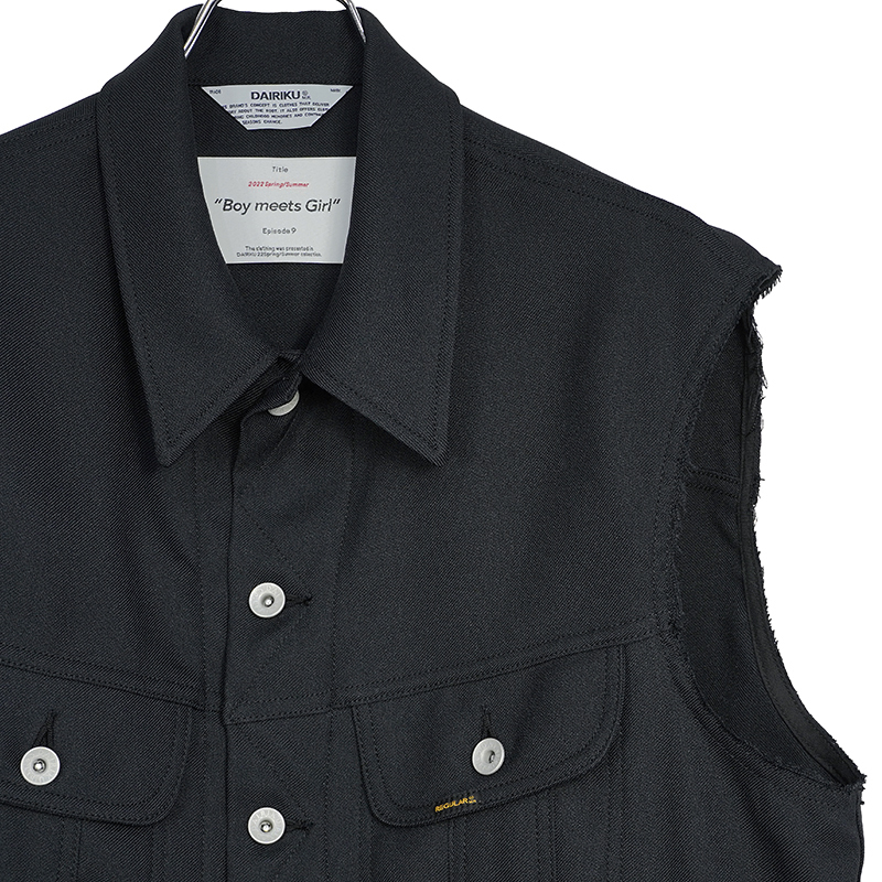 DAIRIKU [ "Regular" Polyester Vest  Black   ロイド・エフ