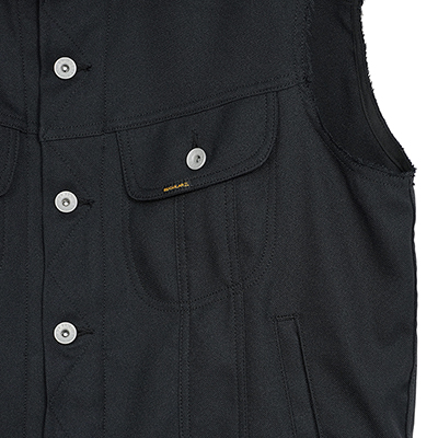 DAIRIKU [ "Regular" Polyester Vest ] Black