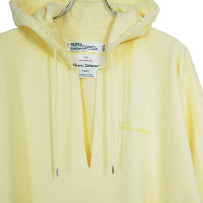 DAIRIKU [ "Water-Repellent" Skipper Cut off Hoodie ]