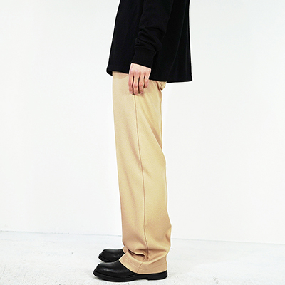 DAIRIKU [ "Straight" Pressed Pants ] Beige