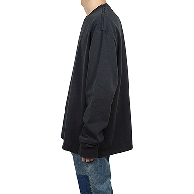 UNUSED [ US2197 (Long sleeve damaged t-shirt) ] FADE BLACK