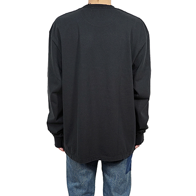 UNUSED [ US2197 (Long sleeve damaged t-shirt) ] FADE BLACK