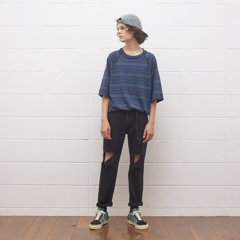 UNUSED [ US2179 (Border short sleeve t-shirt) ] | ロイド・エフ 