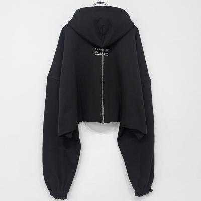 SHINYAKOZUKA [ ORDINARY SHORT GIANT HOODIE ] COLOURLESS BLACK