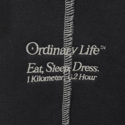 SHINYAKOZUKA [ ORDINARY SHORT GIANT HOODIE ] COLOURLESS BLACK