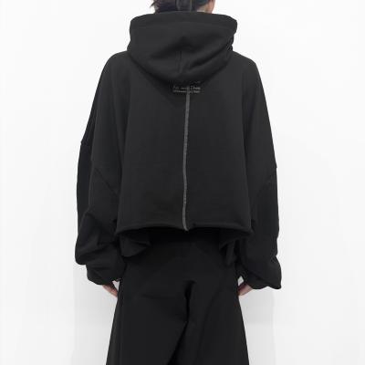SHINYAKOZUKA [ ORDINARY SHORT GIANT HOODIE ] COLOURLESS BLACK
