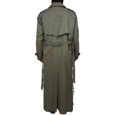 SUGARHILL [ Rawedge Lace-up Trench Coat ] KHAKI