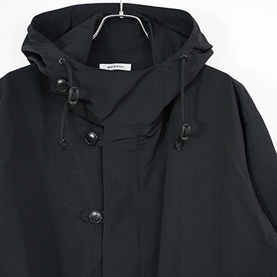 MATSUFUJI [ Nylon Hooded Coat ] BLACK