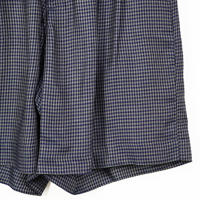 MATSUFUJI [ Cupra Check  Short Trousers ] GRN×NVY