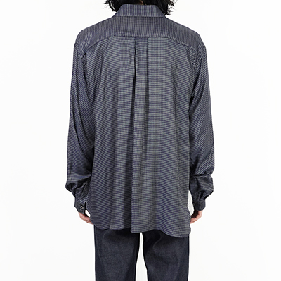 MATSUFUJI [ Cupra Check Utility Shirt ] GRN×NVY