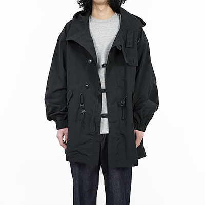 MATSUFUJI [ Nylon Hooded Coat ] BLACK