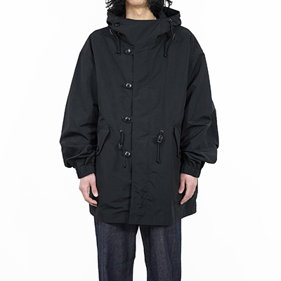 MATSUFUJI [ Nylon Hooded Coat ] BLACK