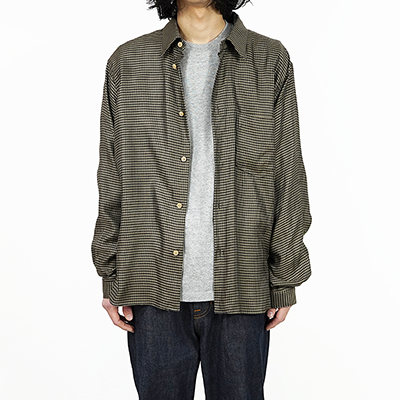 MATSUFUJI [ Cupra Check Utility Shirt ] BRN×IVO