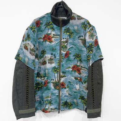 DAIRIKU [ "Astronaut" Code Jacket & Aloha Shirt ] Khaki&Blue