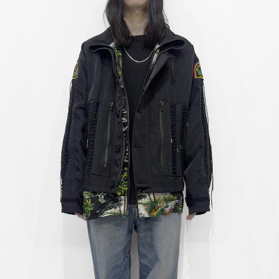 DAIRIKU [ "Astronaut" Code Jacket & Aloha Shirt ] Black&Black