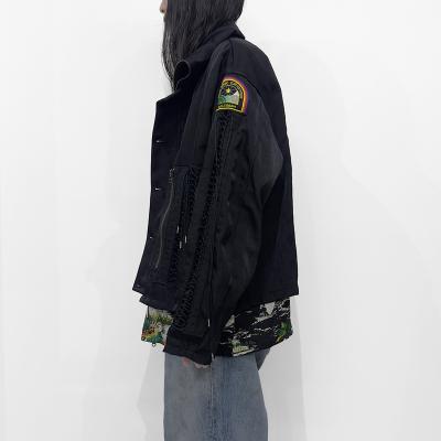 DAIRIKU [ "Astronaut" Code Jacket & Aloha Shirt ] Black&Black