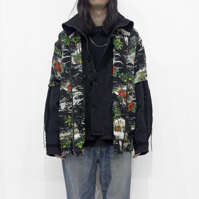 DAIRIKU [ "Astronaut" Code Jacket & Aloha Shirt ] Black&Black