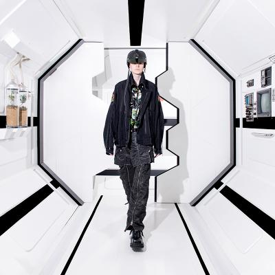 DAIRIKU [ "Astronaut" Code Jacket & Aloha Shirt ] Black&Black