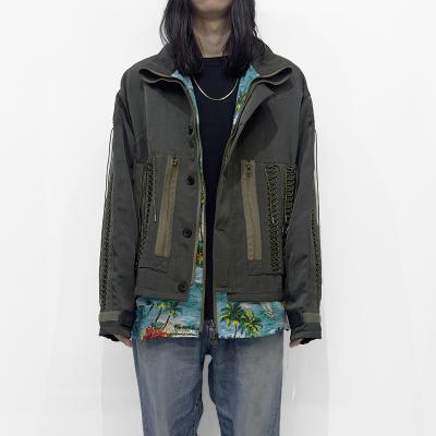DAIRIKU [ "Astronaut" Code Jacket & Aloha Shirt ] Khaki&Blue