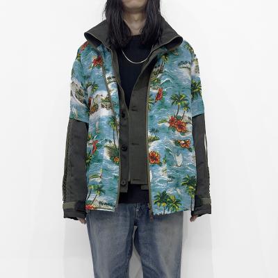 DAIRIKU [ "Astronaut" Code Jacket & Aloha Shirt ] Khaki&Blue