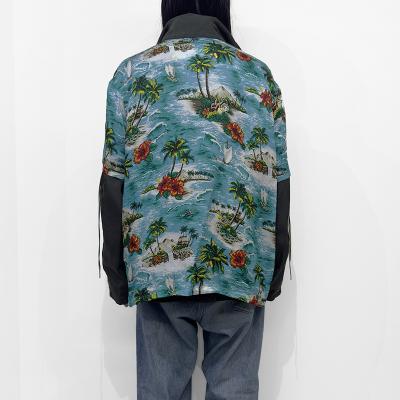 DAIRIKU [ "Astronaut" Code Jacket & Aloha Shirt ] Khaki&Blue