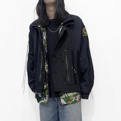 DAIRIKU [ "Astronaut" Code Jacket & Aloha Shirt ] Black&Black