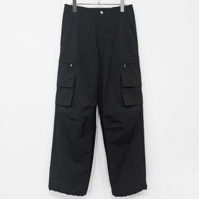MATSUFUJI [ Water Repellent Wide Cargo Trousers ] BLACK