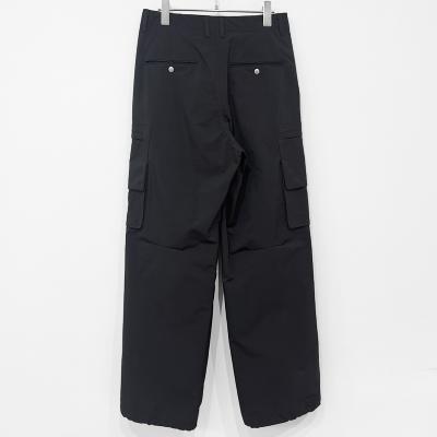 MATSUFUJI [ Water Repellent Wide Cargo Trousers ] BLACK