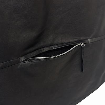 MATSUFUJI [ Cow Leather Member's Vest ] BLACK