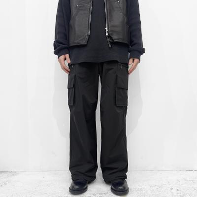 MATSUFUJI [ Water Repellent Wide Cargo Trousers ] BLACK