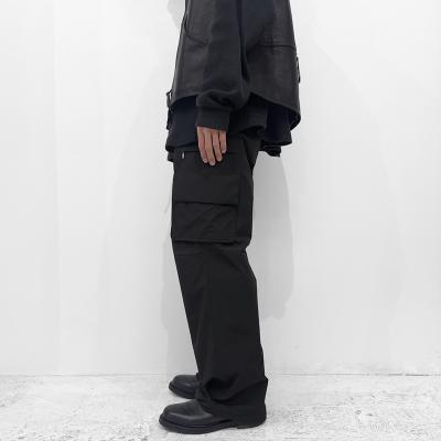 MATSUFUJI [ Water Repellent Wide Cargo Trousers ] BLACK