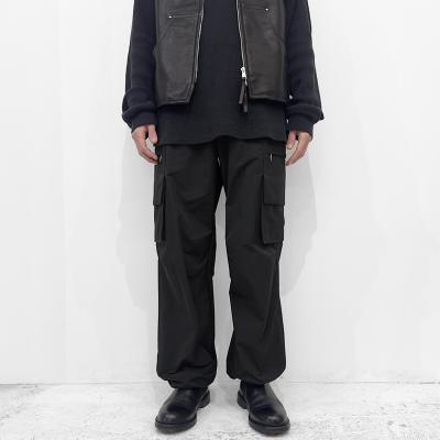 MATSUFUJI [ Water Repellent Wide Cargo Trousers ] BLACK