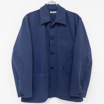 MATSUFUJI [ Uneven Twill Connected Pockets Jacket ] INK BLUE