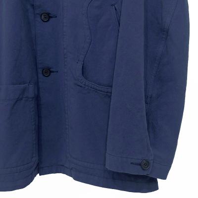 MATSUFUJI [ Uneven Twill Connected Pockets Jacket ] INK BLUE