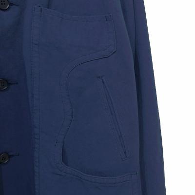 MATSUFUJI [ Uneven Twill Connected Pockets Jacket ] INK BLUE