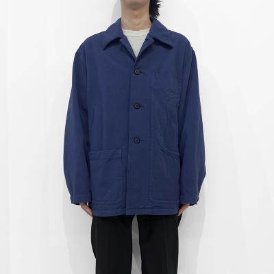 MATSUFUJI [ Uneven Twill Connected Pockets Jacket ] INK BLUE